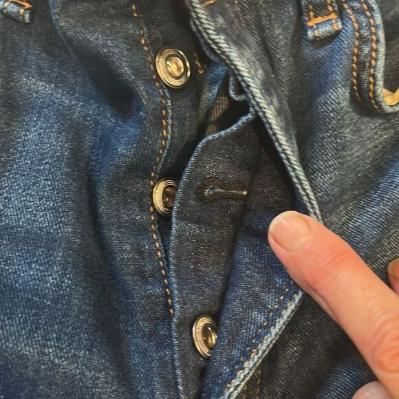 rag & bone Blue cropped Flare Wide Leg Jeans size 31 - Picture 6 of 10